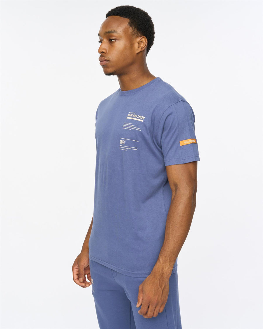 Mens Applewood T-Shirt Denim Blue