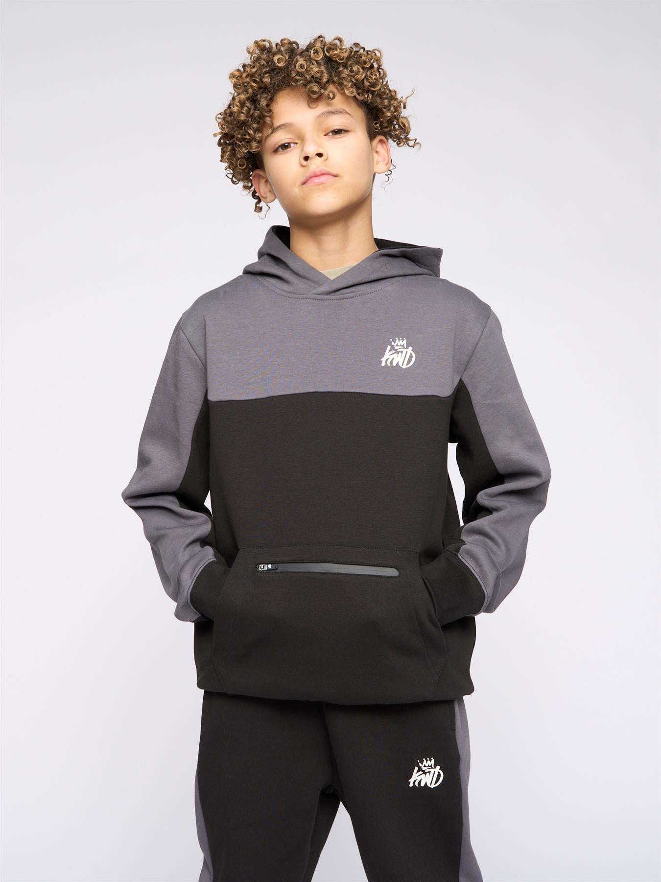 Kids Boys Techy Tracksuit Black