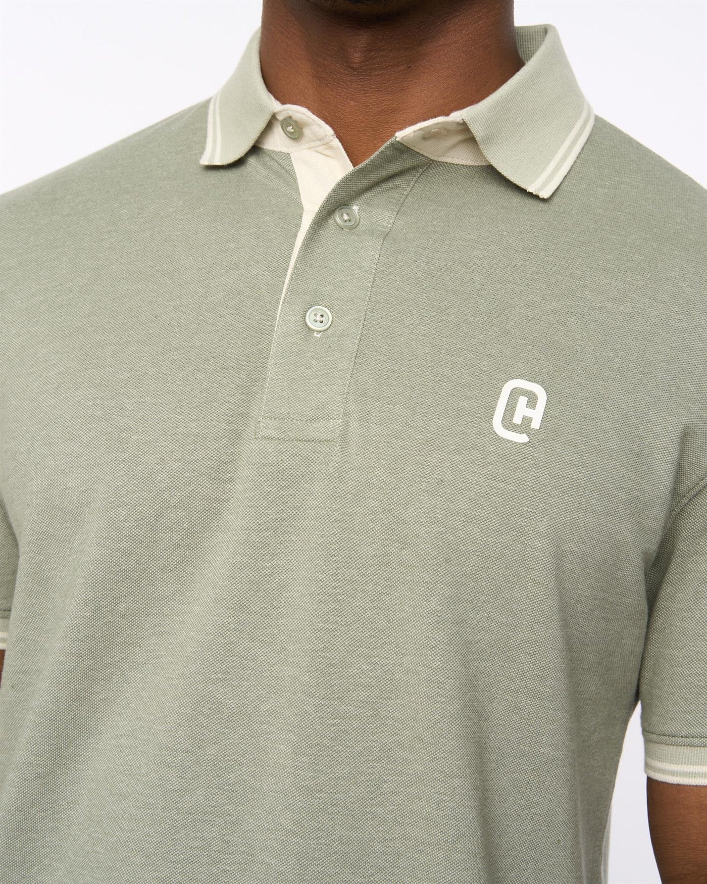 Mens Preece Polo Light Olive