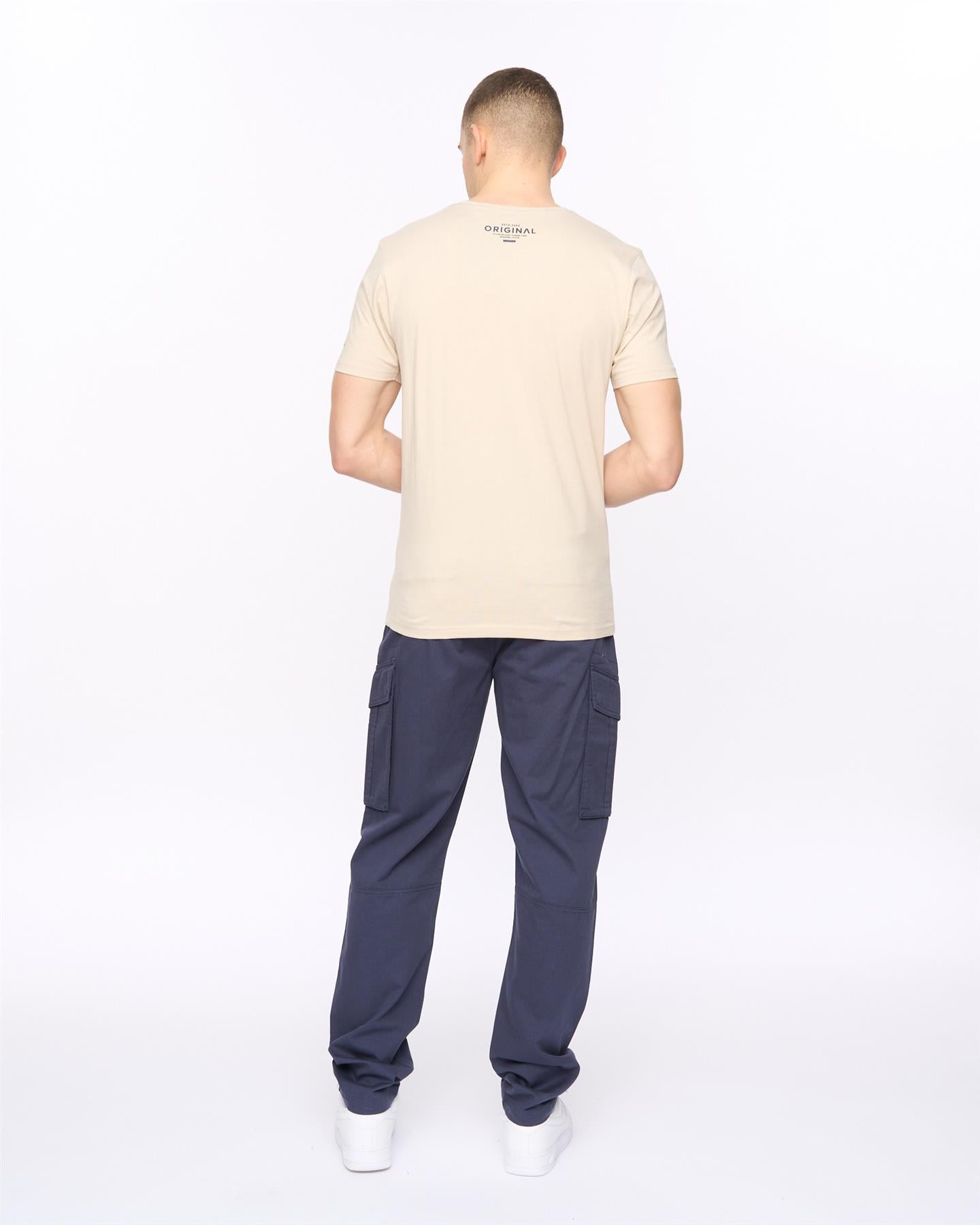 Mens Squarebox T-Shirt Light Stone