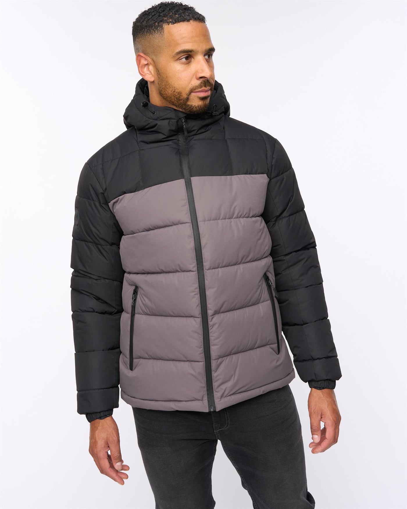 Archdale Puffer Jacket Black/Charcoal