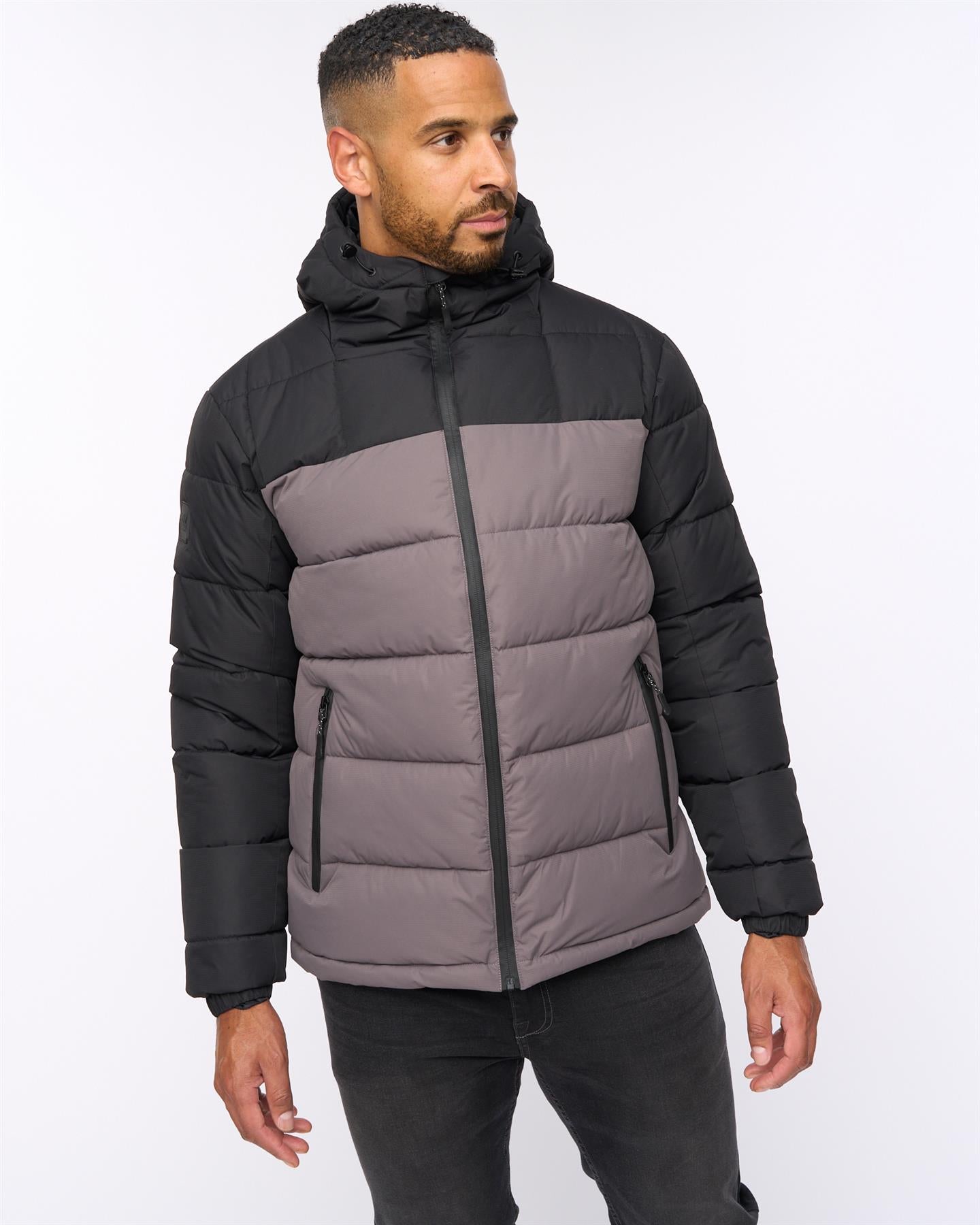 Archdale Puffer Jacket Black/Charcoal