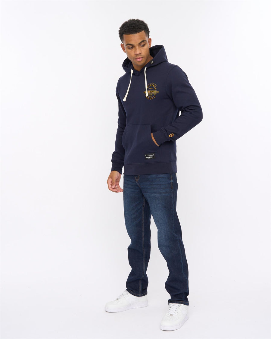 Mens Cresswell Hoodie Navy