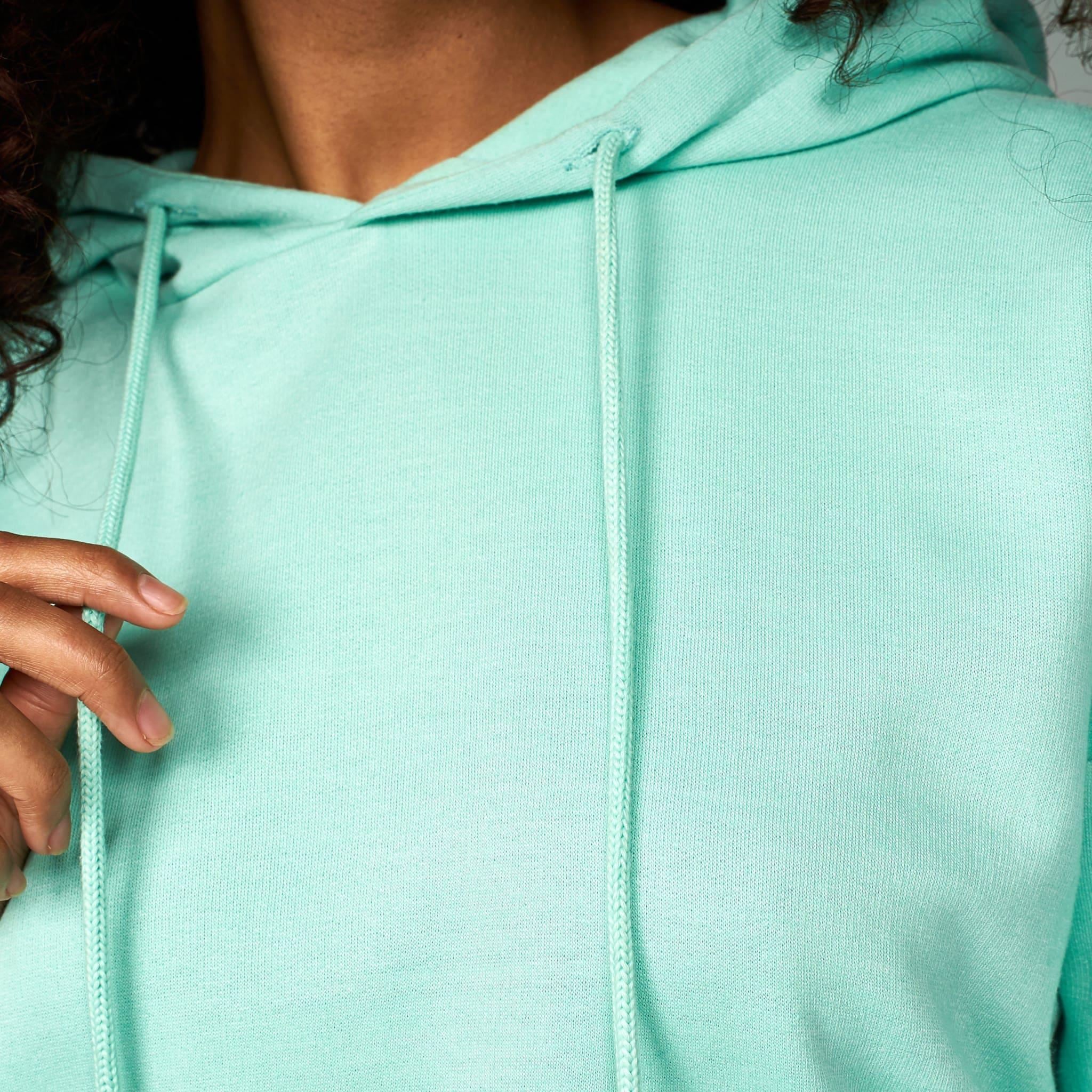 Womens Danica Crop Hoodie Mint Green