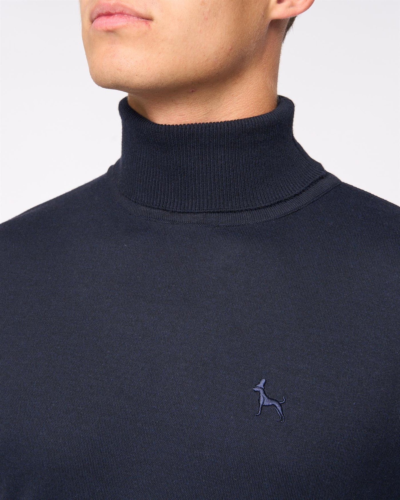 Mens  Cliveden Turtle Neck Knit Navy