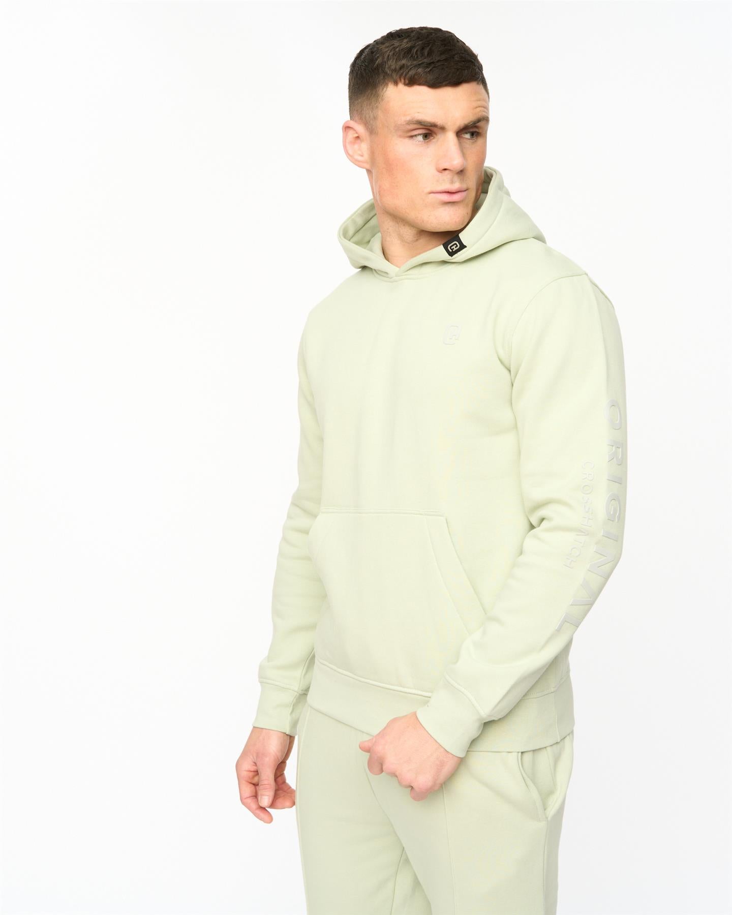 Mens Crufton Hoodie Light Olive