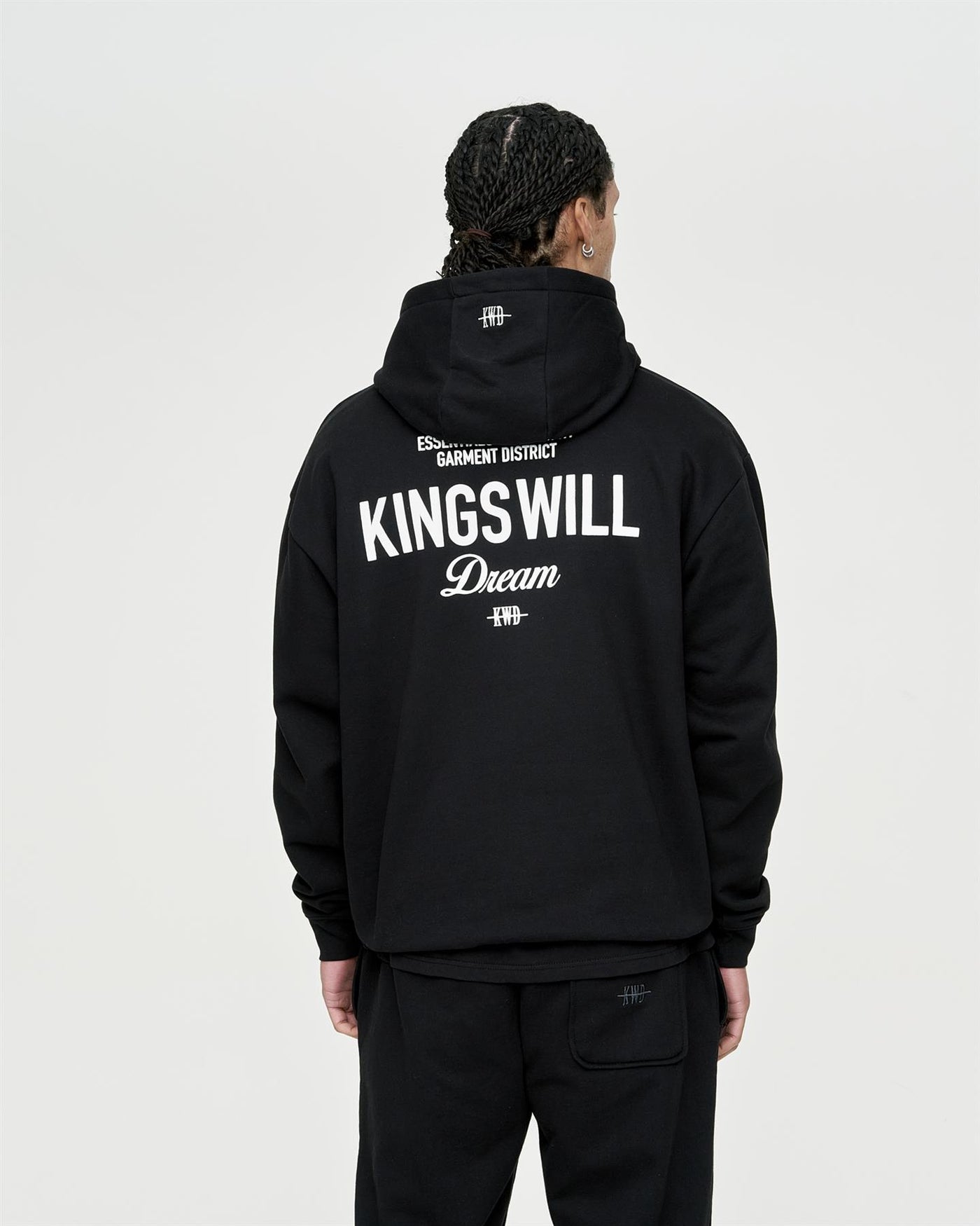 Mens Studio Garment District Hoodie Black
