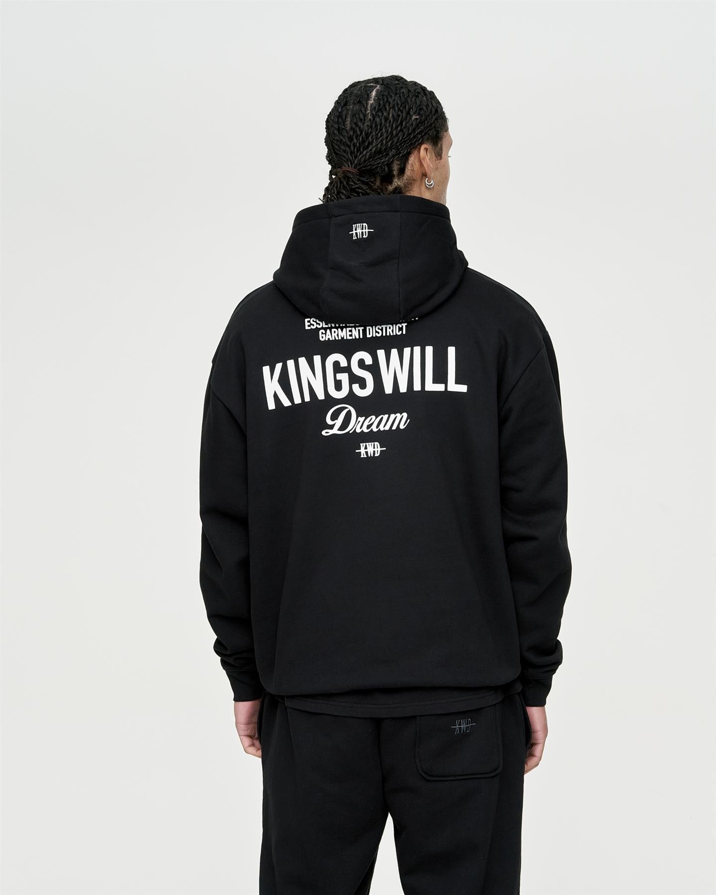 Mens Studio Garment District Hoodie Black