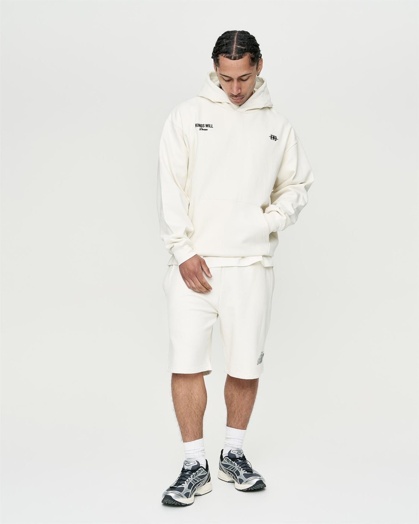 Mens Studio Garment District Hoodie White