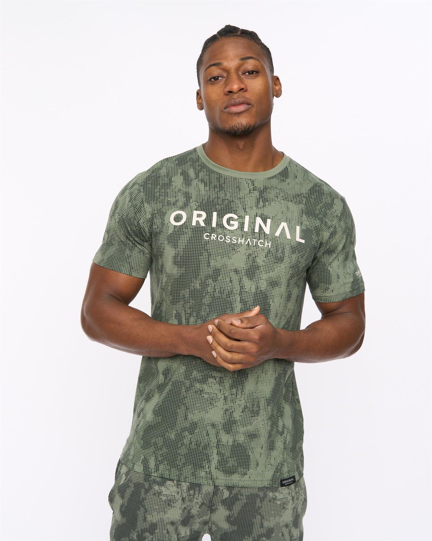 Mens Bardon Camo T-Shirt Olive