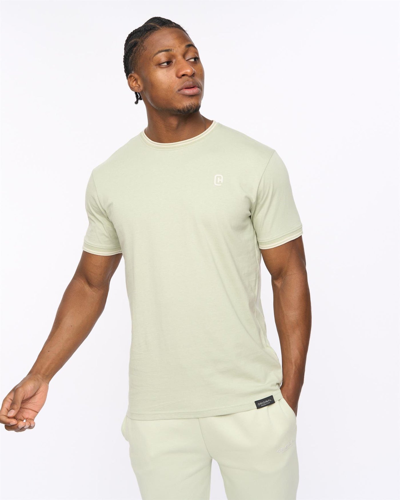Mens Preece T-Shirt Light Olive