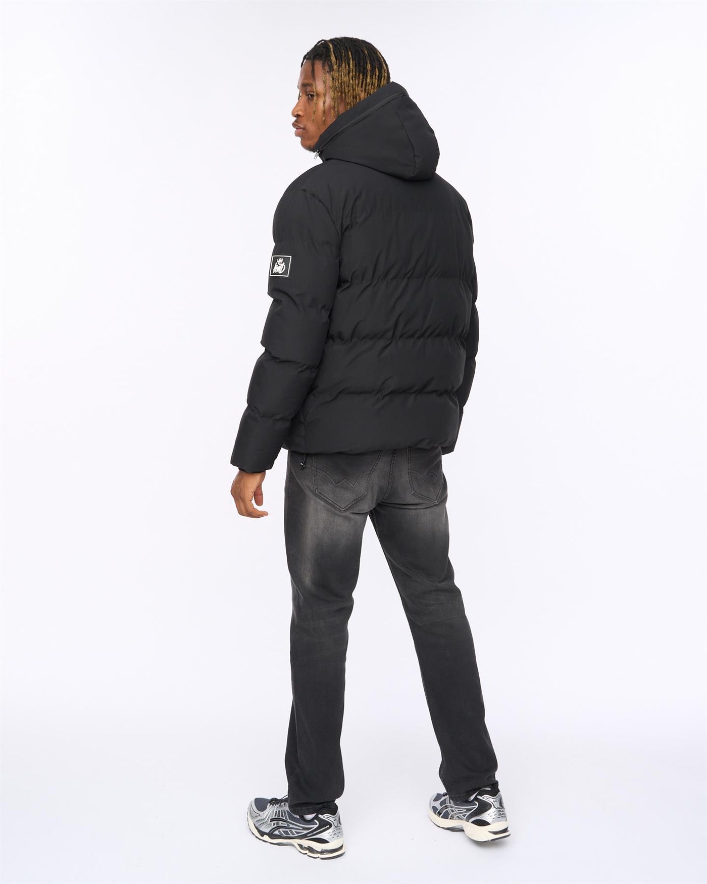 Mens Nahjo Puffer Jacket Black