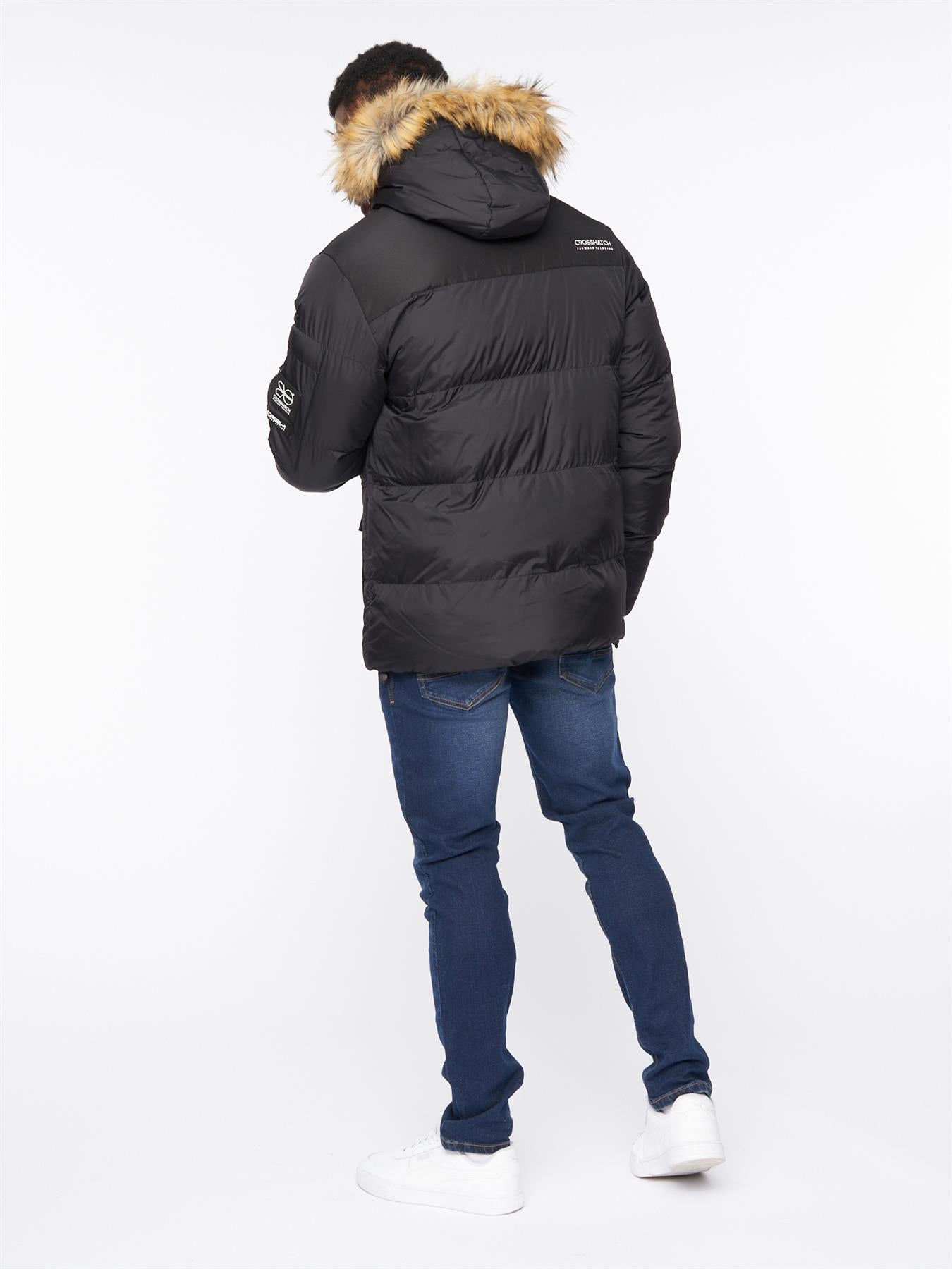 Mens Bentlays Hooded Jacket Black