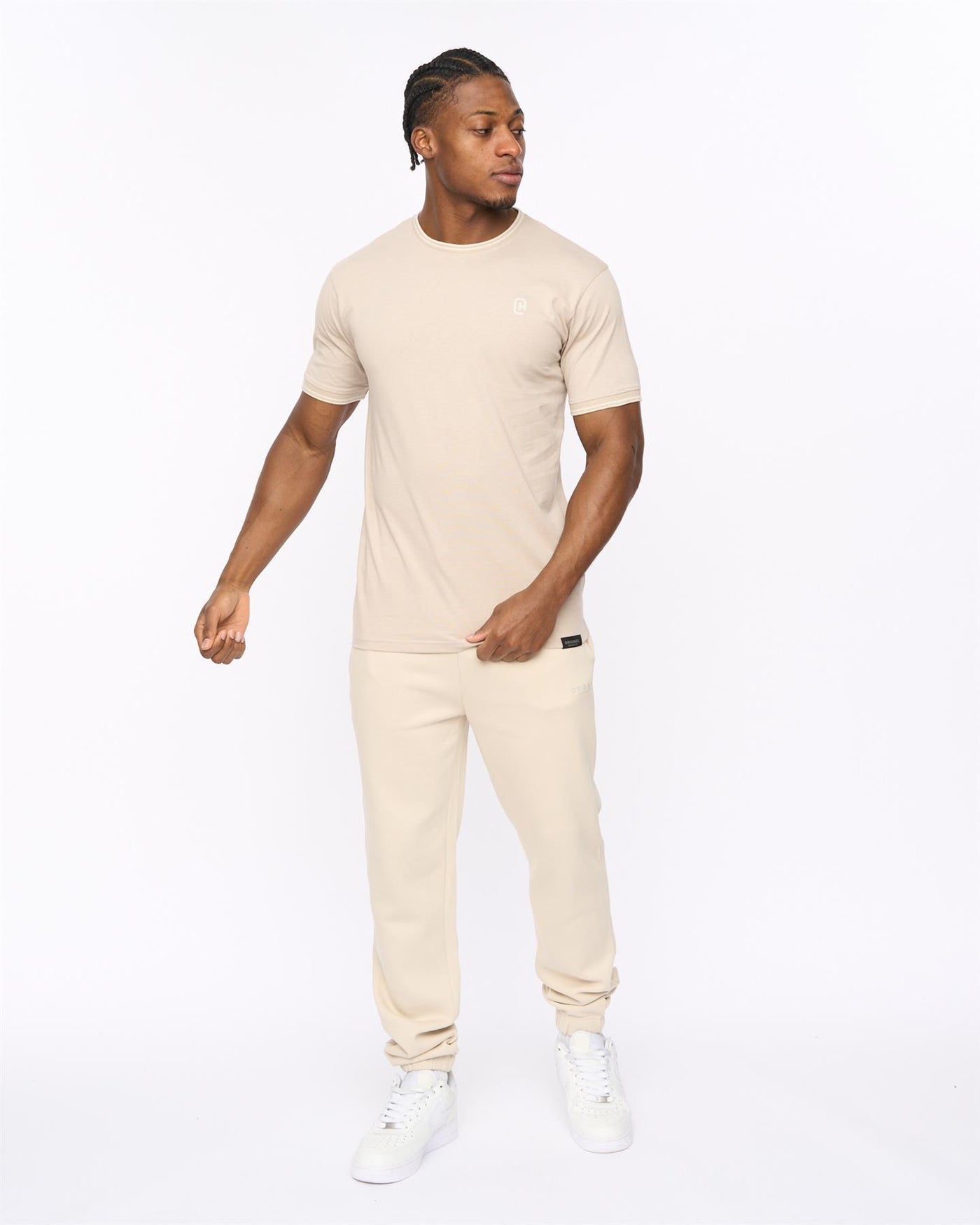 Mens Preece T-Shirt Light Stone