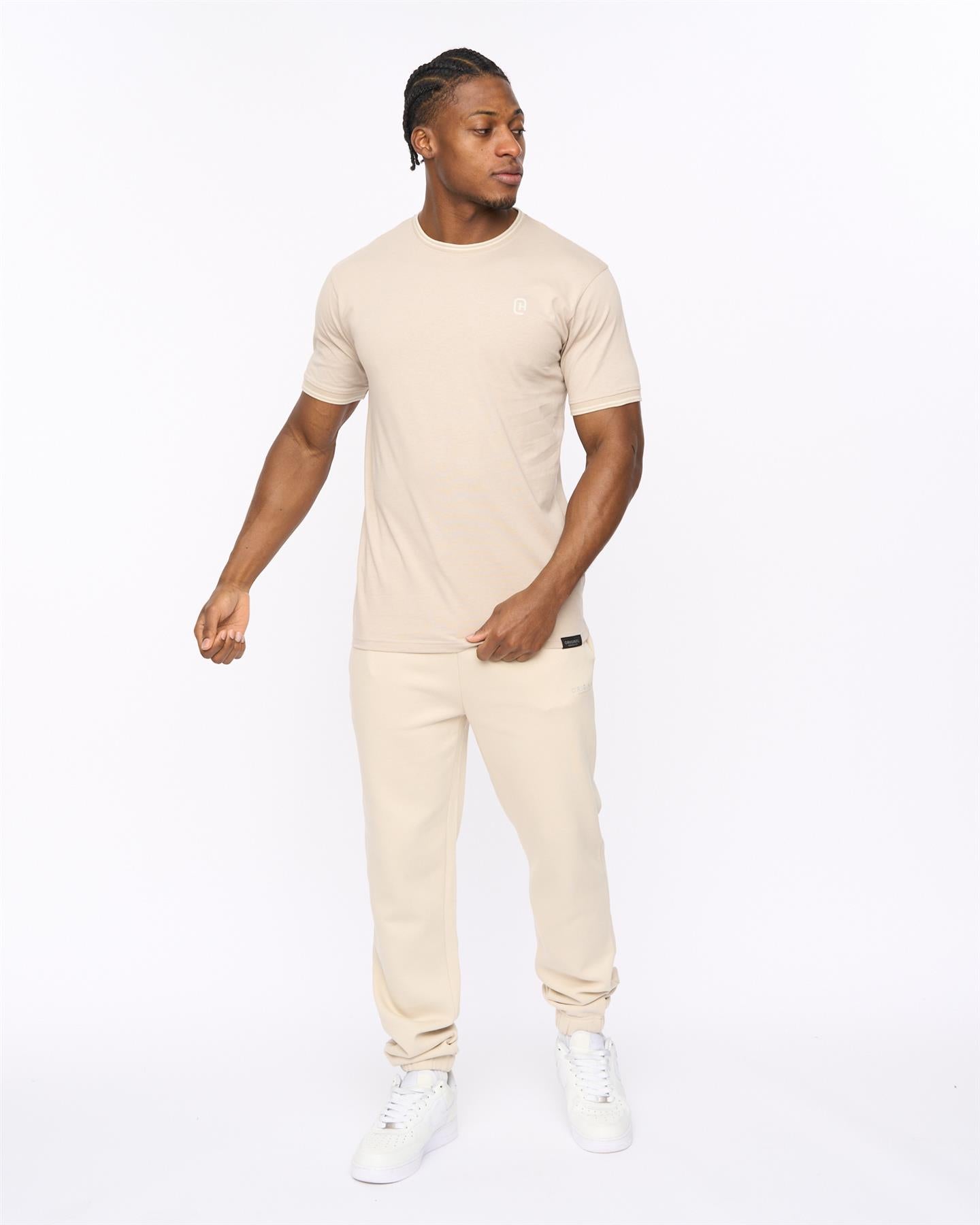 Mens Preece T-Shirt Light Stone