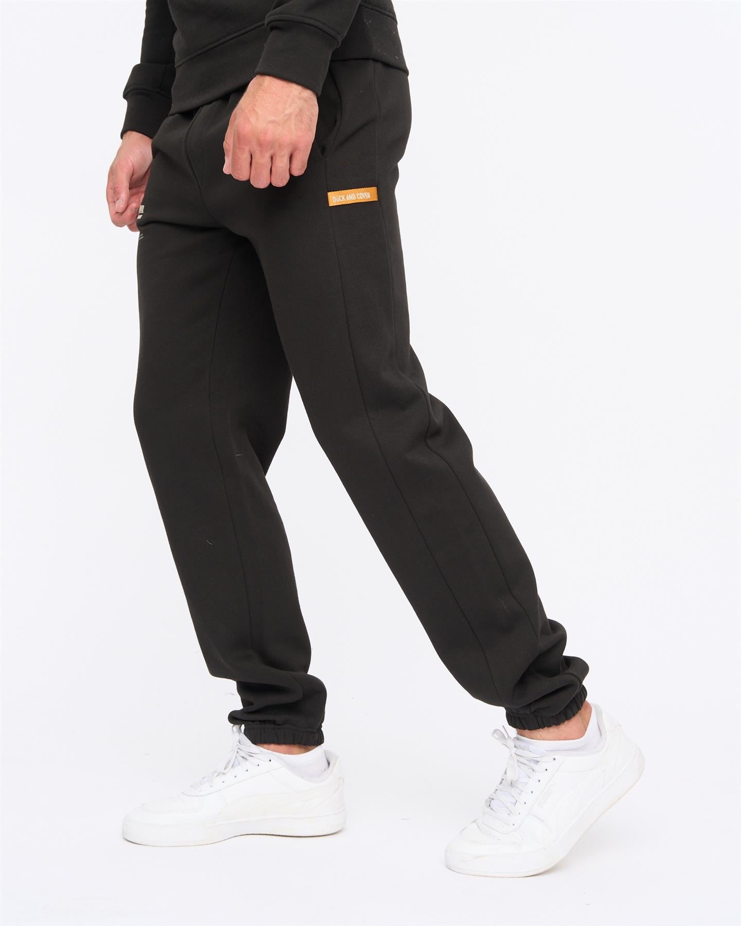 Mens Applewood Crew & Joggers Set Black