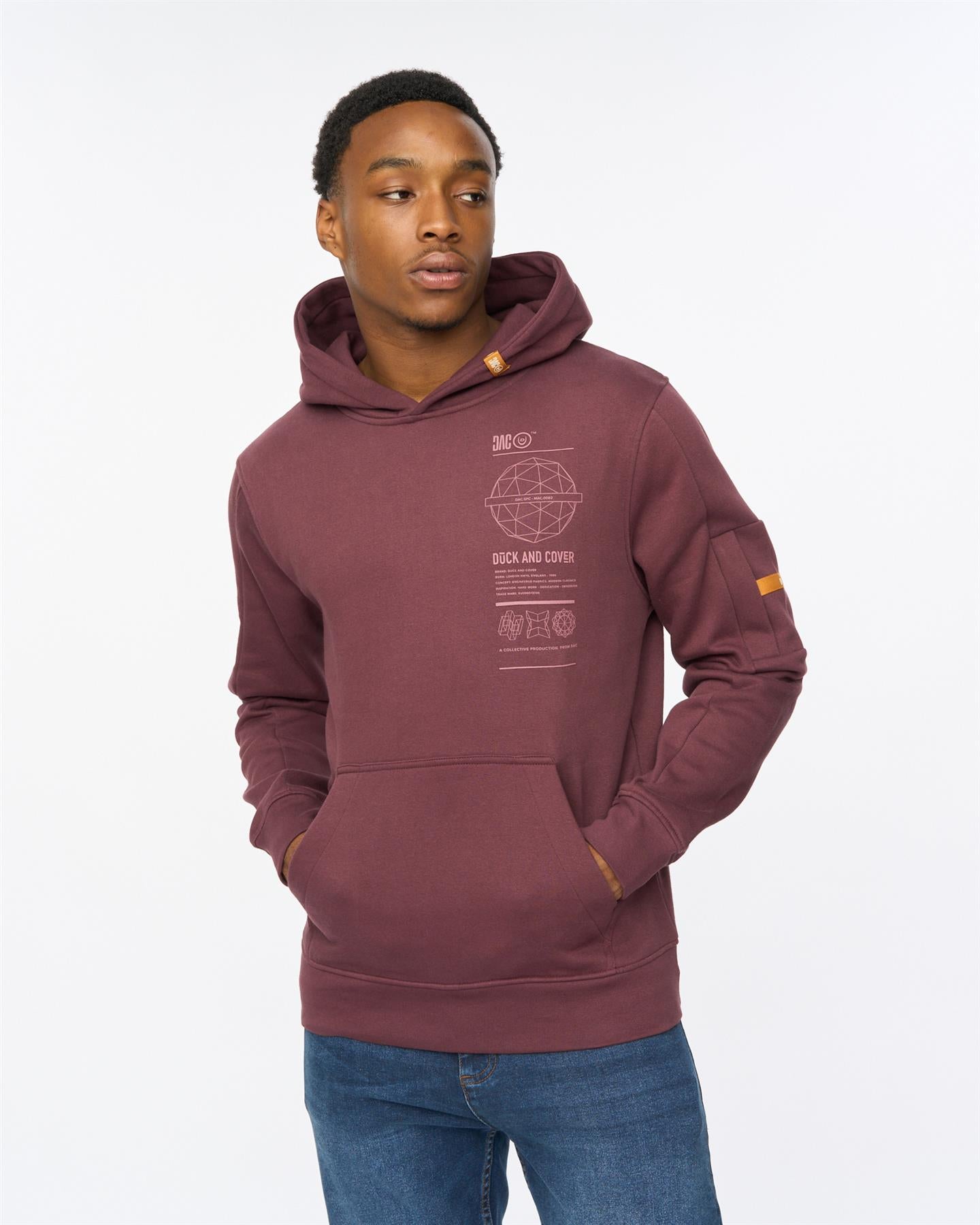 Mens Ashland Hoodie Raisin