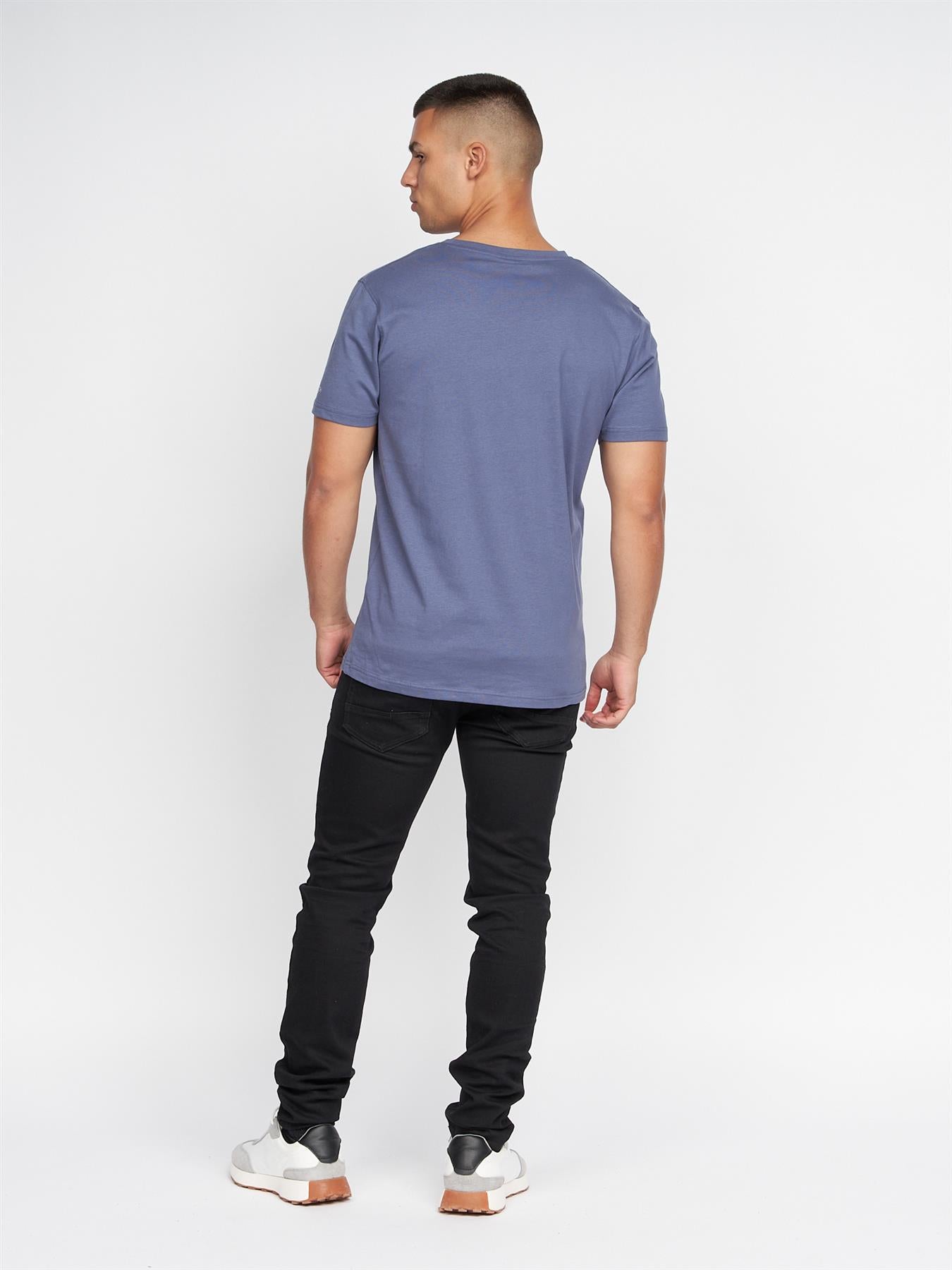 Mens Helty T-shirt Denim Blue