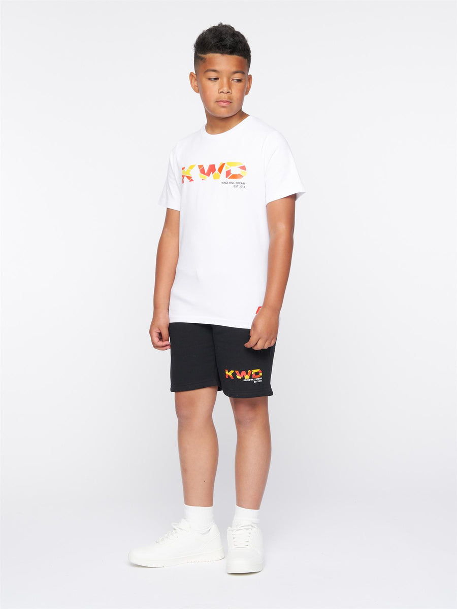 Fracture T-Shirt Optic White / Orange