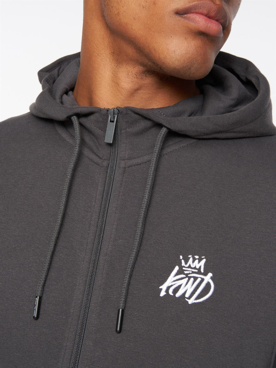 Coby Zip Thru Hoody Asphalt