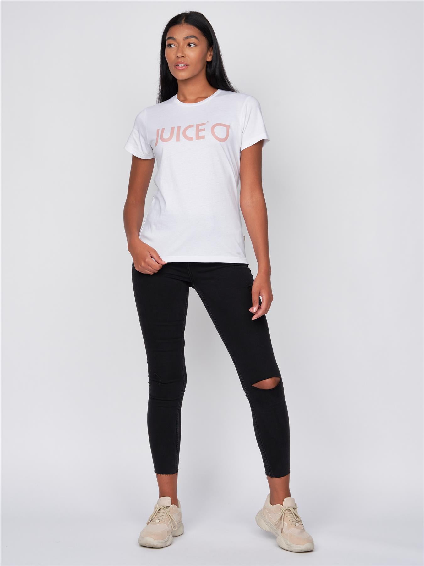 Ladies Juice Laymere T-Shirt 3 Pack White/Sage/Pink