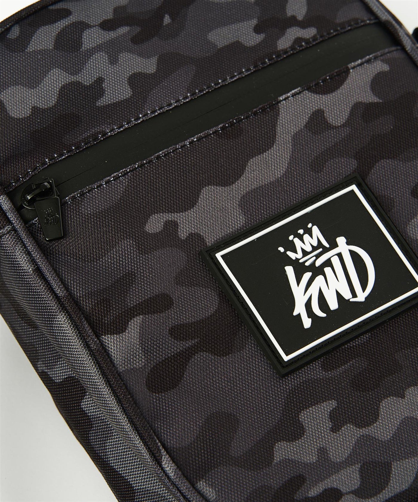 Mens Kayencee Cross Body Bag Black Camo