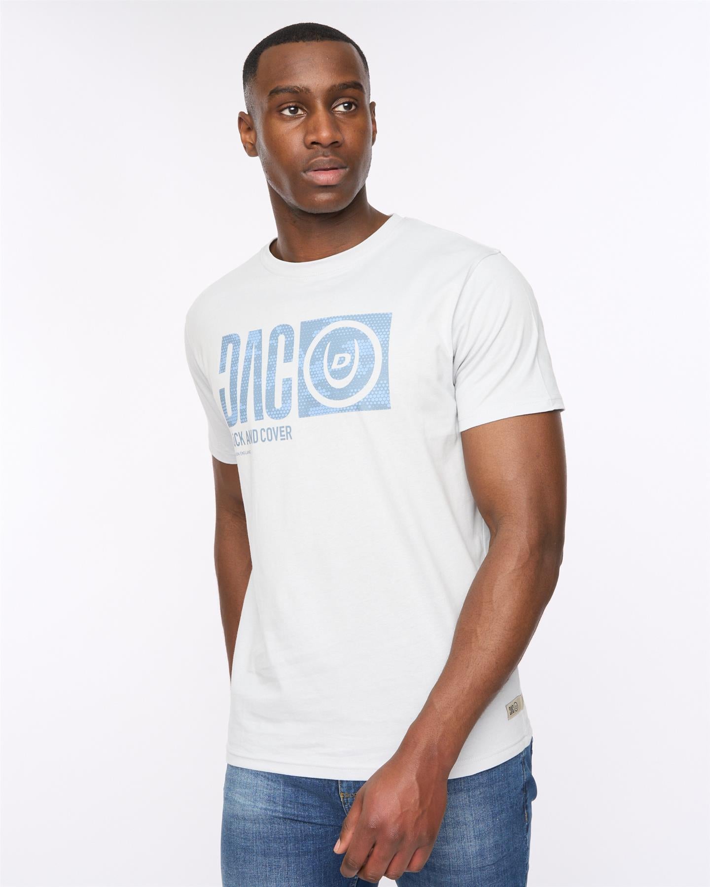 Mens Hexocamo T-Shirt Light Blue