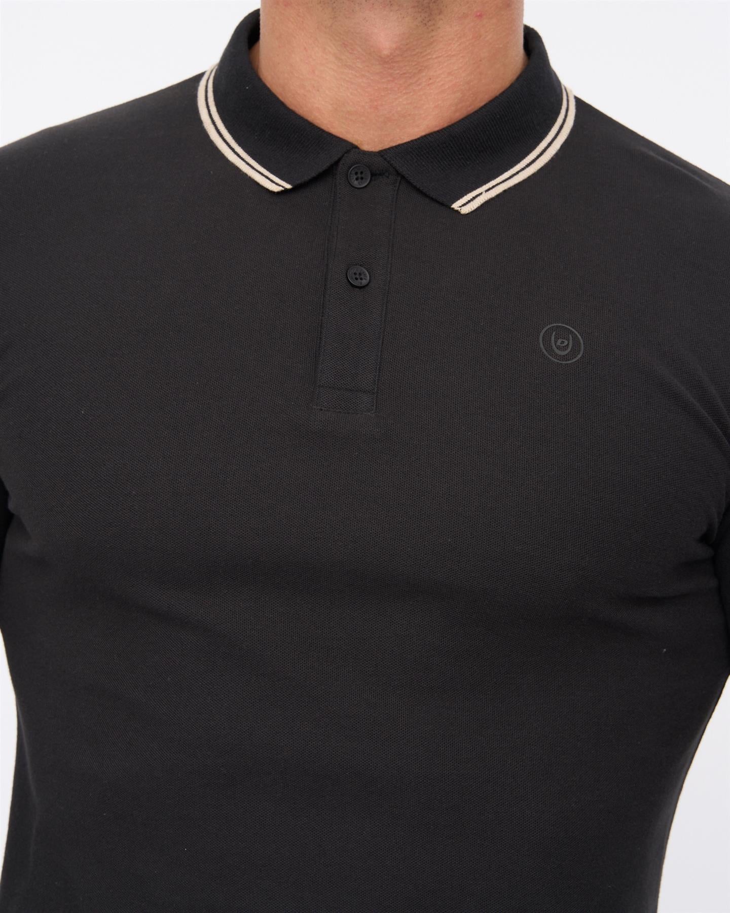 Mens Roxberry Long Sleeve Polo Black