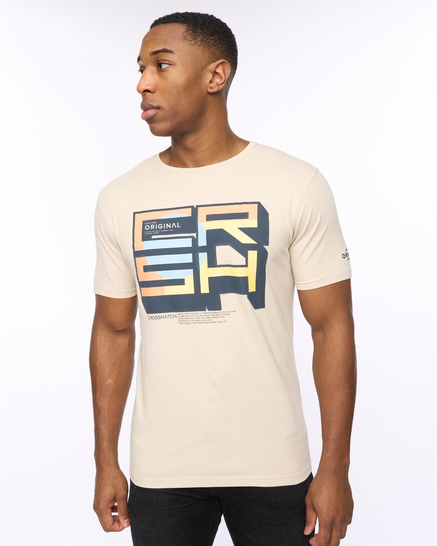 Mens Boxvibe T-Shirt Light Stone