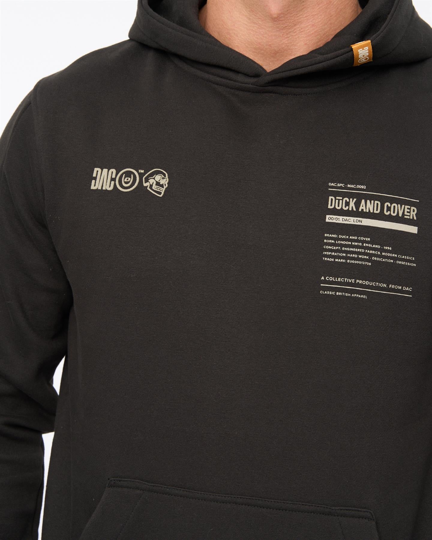 Mens Skullmatic Hoodie Black