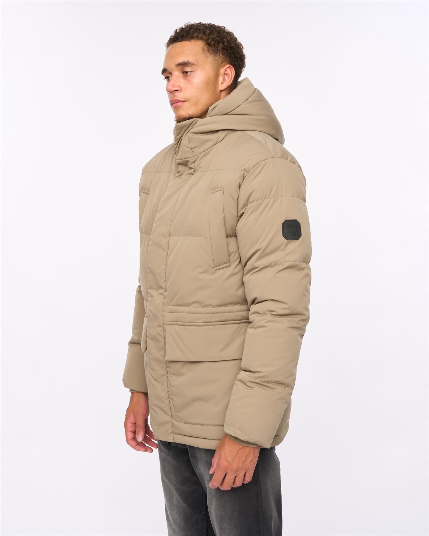 Mens Fletchley Puffer Jacket Beige