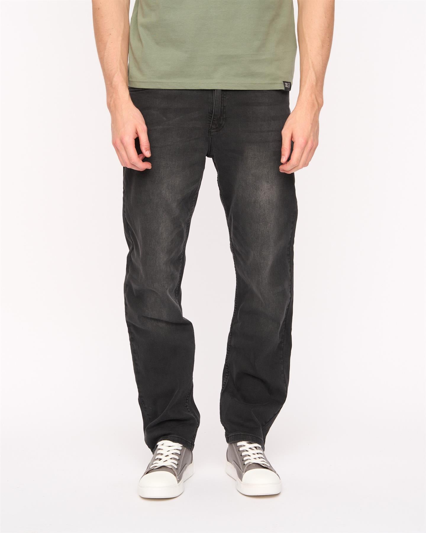 Mens Kelvyn Relaxed Fit Jeans Black