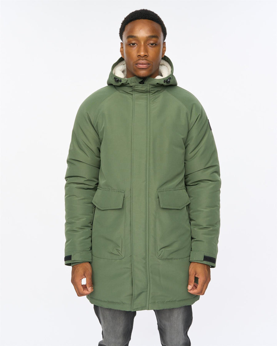 Mens Copfords Parka Dark Olive