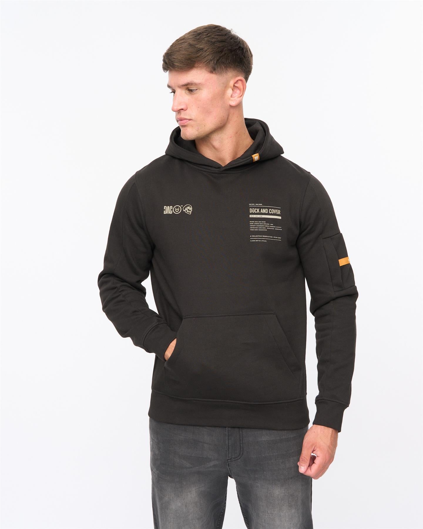 Mens Skullmatic Hoodie Black