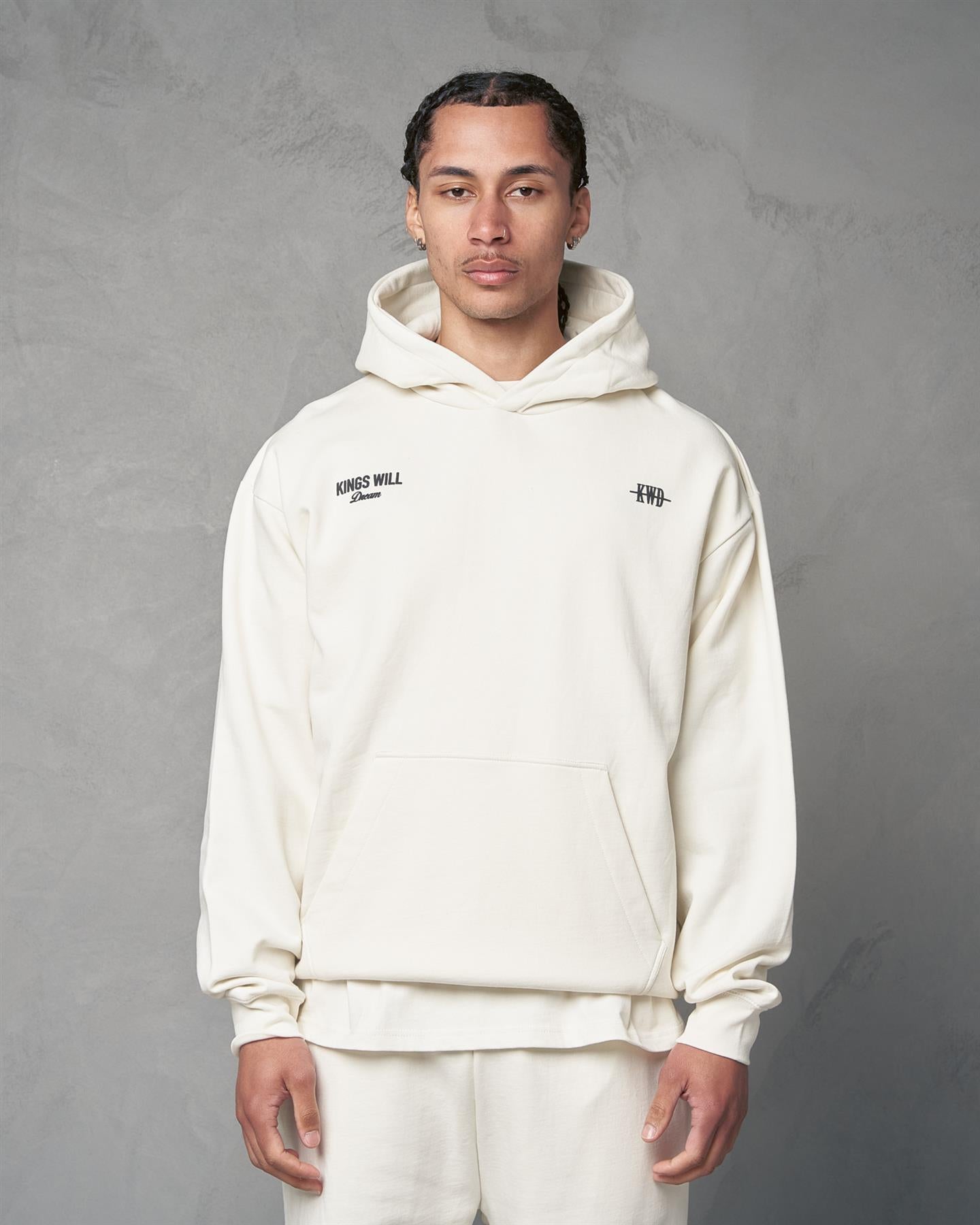 Mens Studio Garment District Hoodie White