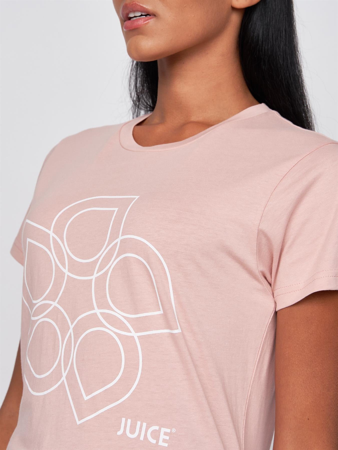 Ladies Juice Laymere T-Shirt 3 Pack White/Sage/Pink