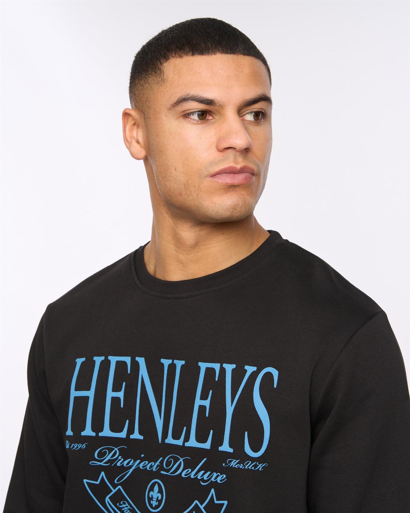 Mens Henbank Crew Black