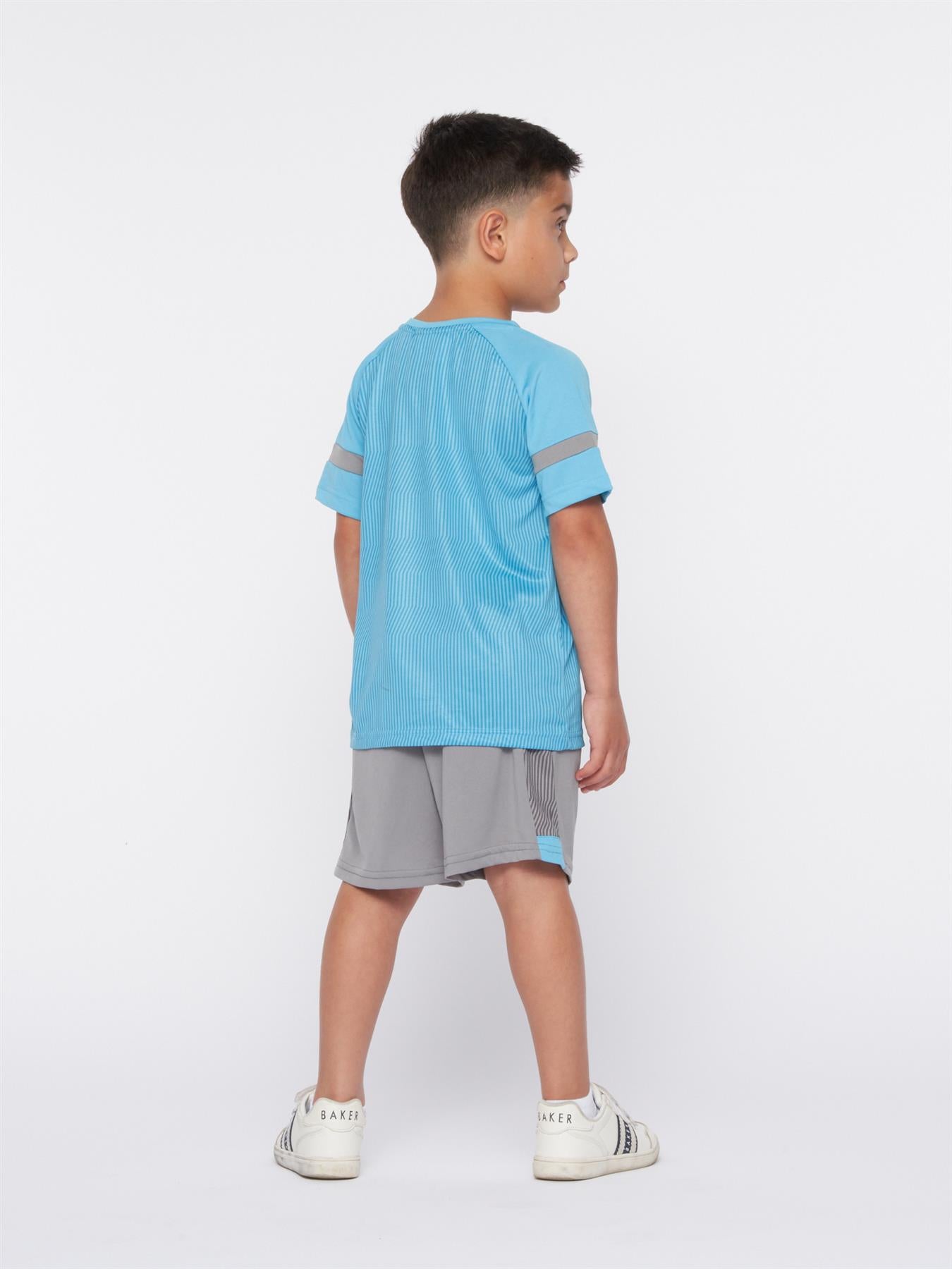 Zadar T-Shirt & Short Blue / Sharkskin