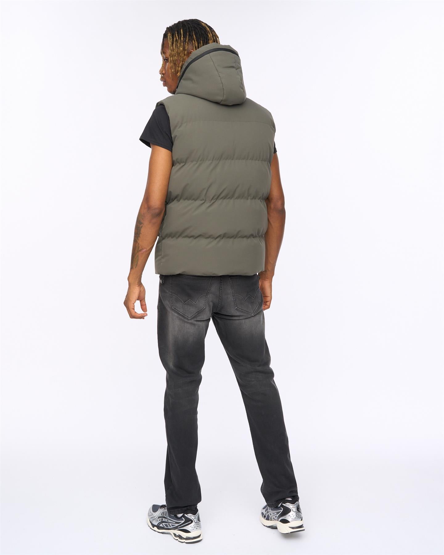 Mens Nahjo Gilet Olive