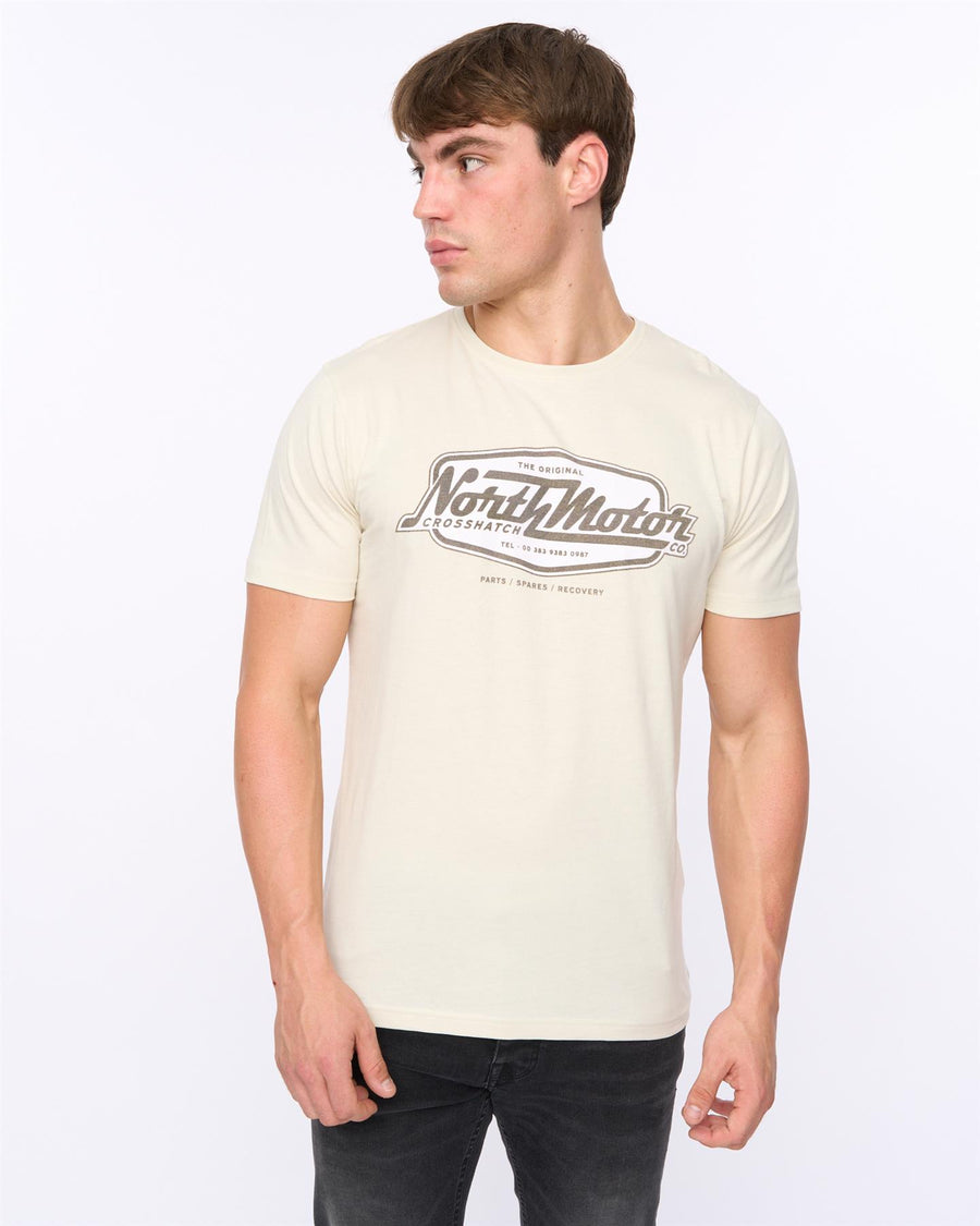 Mens Hellmere T-Shirt Off White