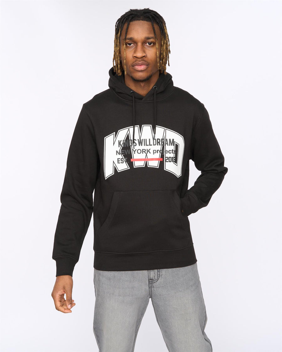 Mens Typeover Hoodie Black