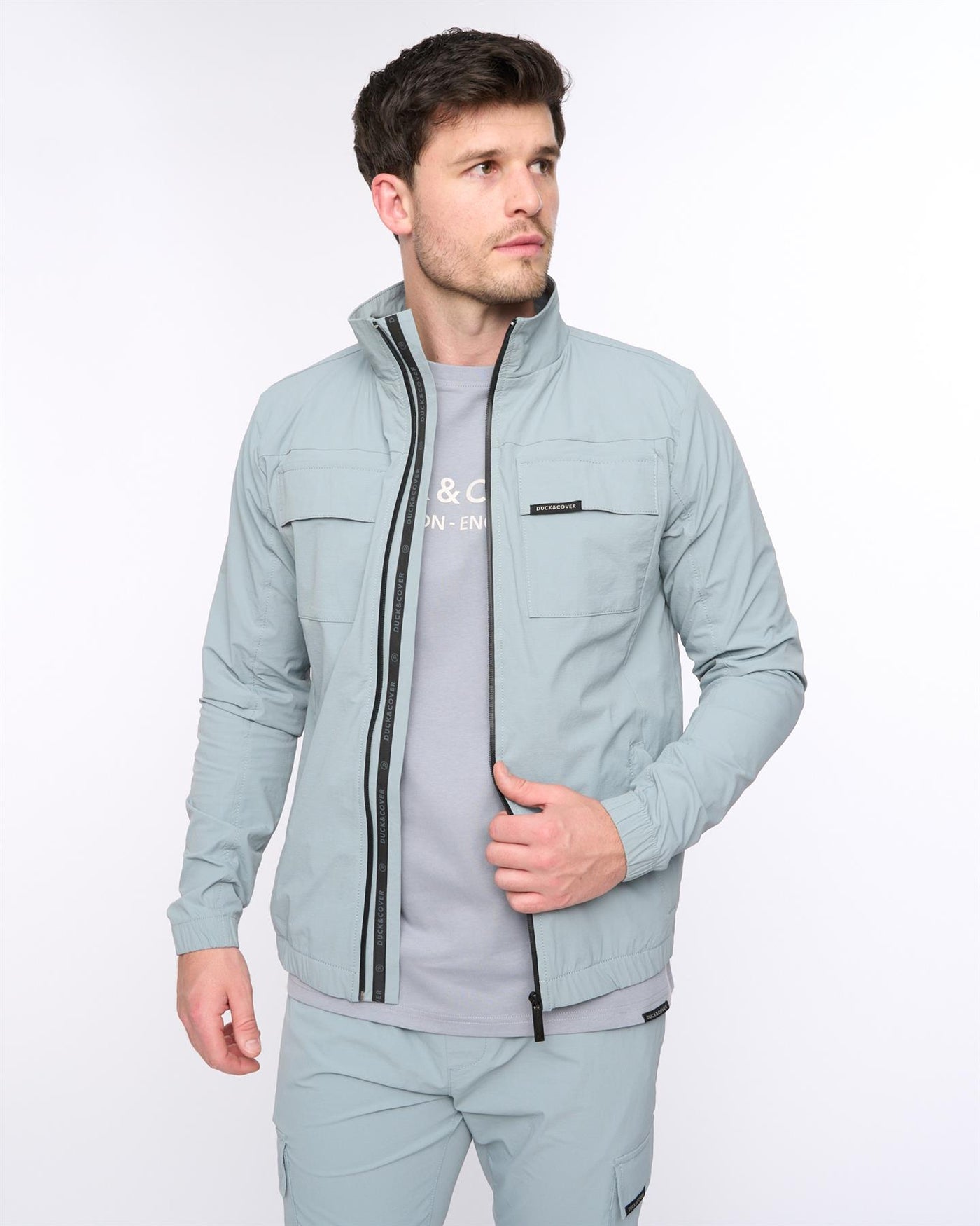 Mens Chamata Jacket Steel Blue