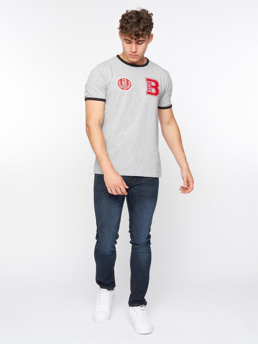 Mens Ralphio T-Shirt Grey Marl