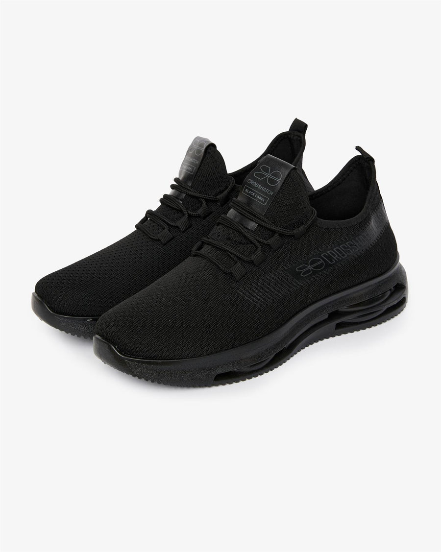 Mens Matfen Flyknit Trainers Black