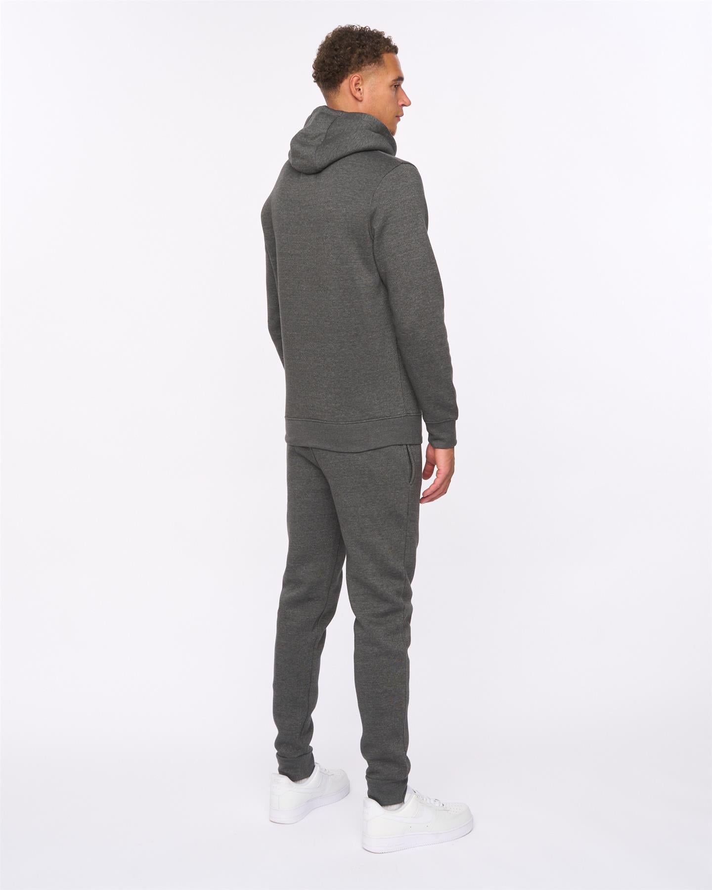 Mens Merchell Jog Set Charcoal Marl
