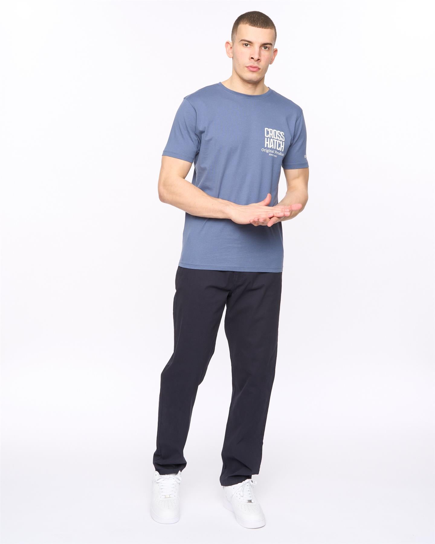 Mens Chalford Baggy Chinos Navy