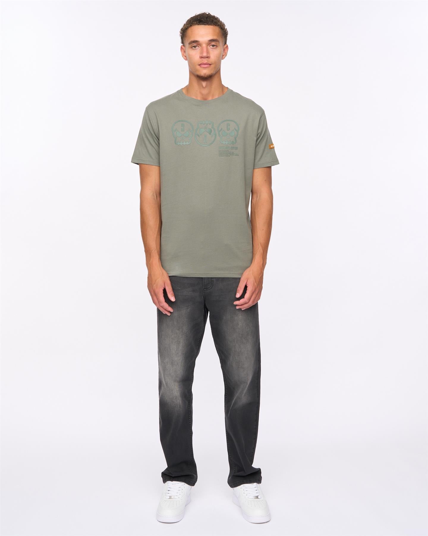 Mens Deltamans T-Shirt Dark Olive
