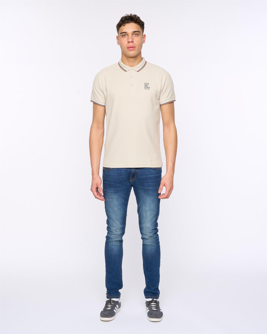 Mens Melports Polo Off White