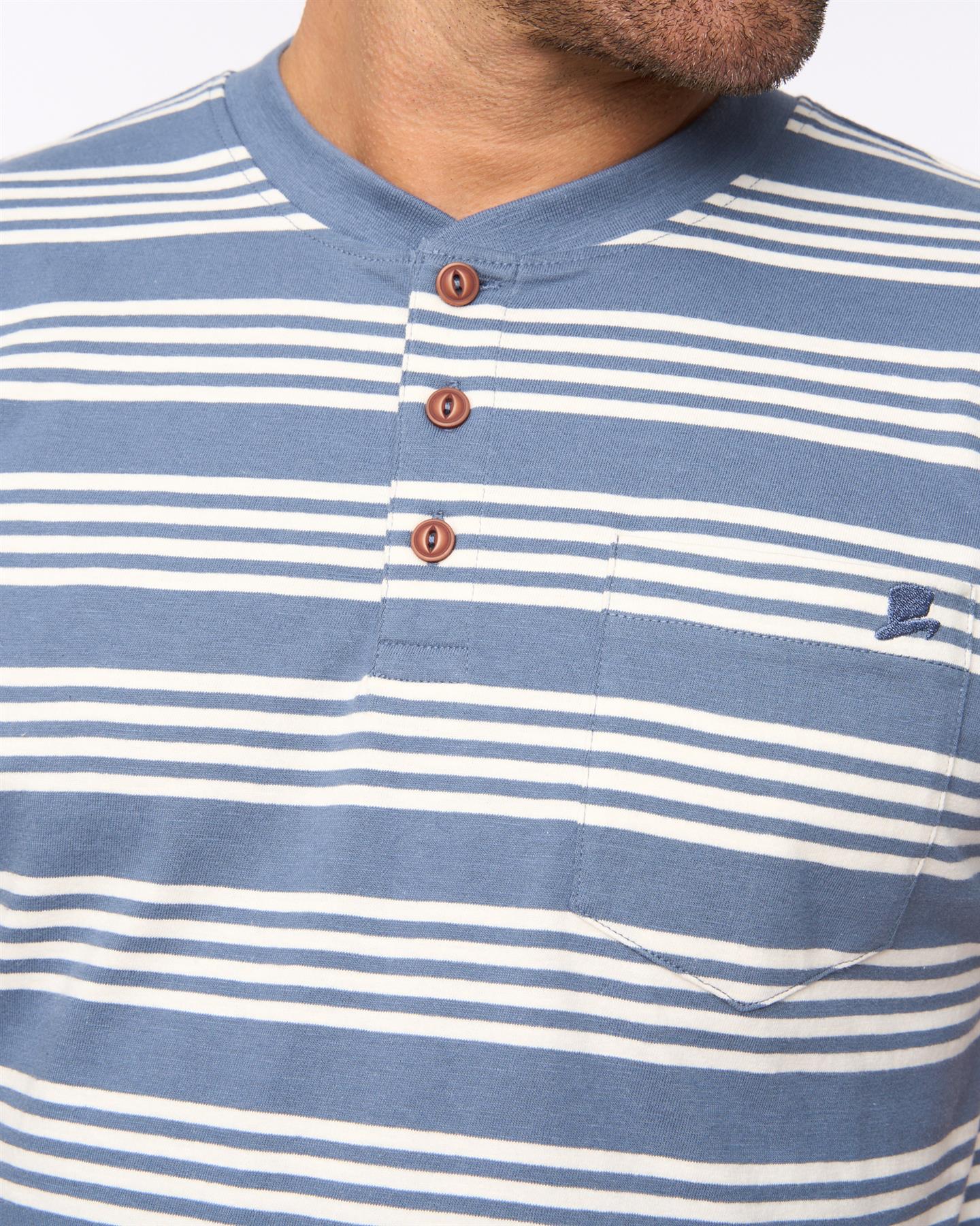 Mens Brigman T-Shirt Denim Blue