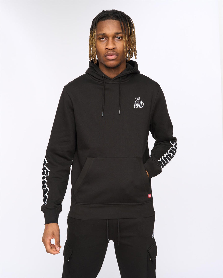 Mens Sleevely Hoodie Black